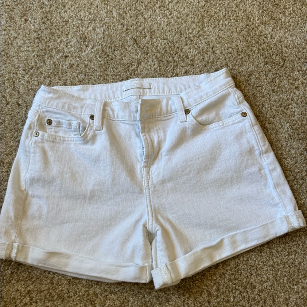 Women’s 7 For All Mankind Mid Rise Rolled Cuff Shorts